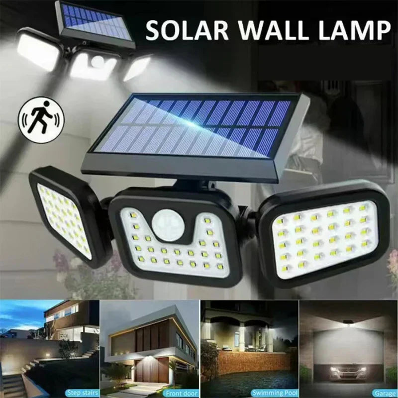 Aplique de Pared para Exterior Alimentado por Energía Solar
