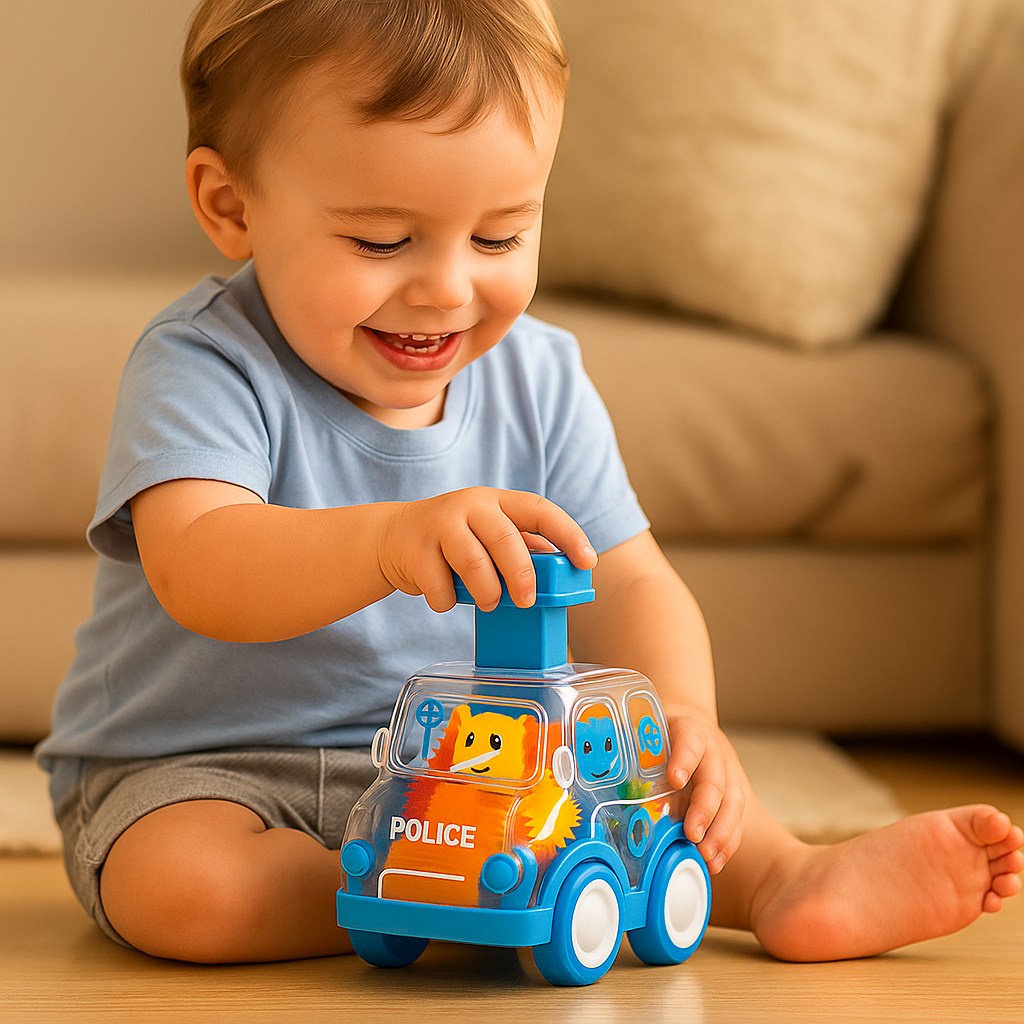 ¡Presiona y avanza – Coches de engranajes!