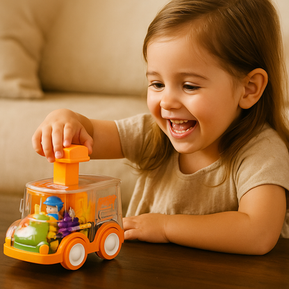 ¡Presiona y avanza – Coches de engranajes!