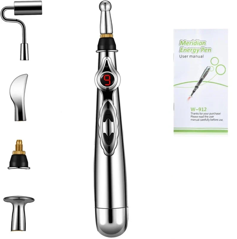 Pluma de Acupuntura Electrónica | Masajeador de Meridianos para Aliviar el Dolor