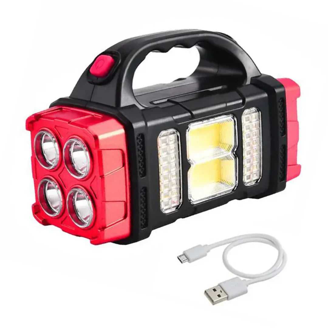 Antorcha De Emergencia 3 En 1 Con Carga Usb Y Asa De Transporte