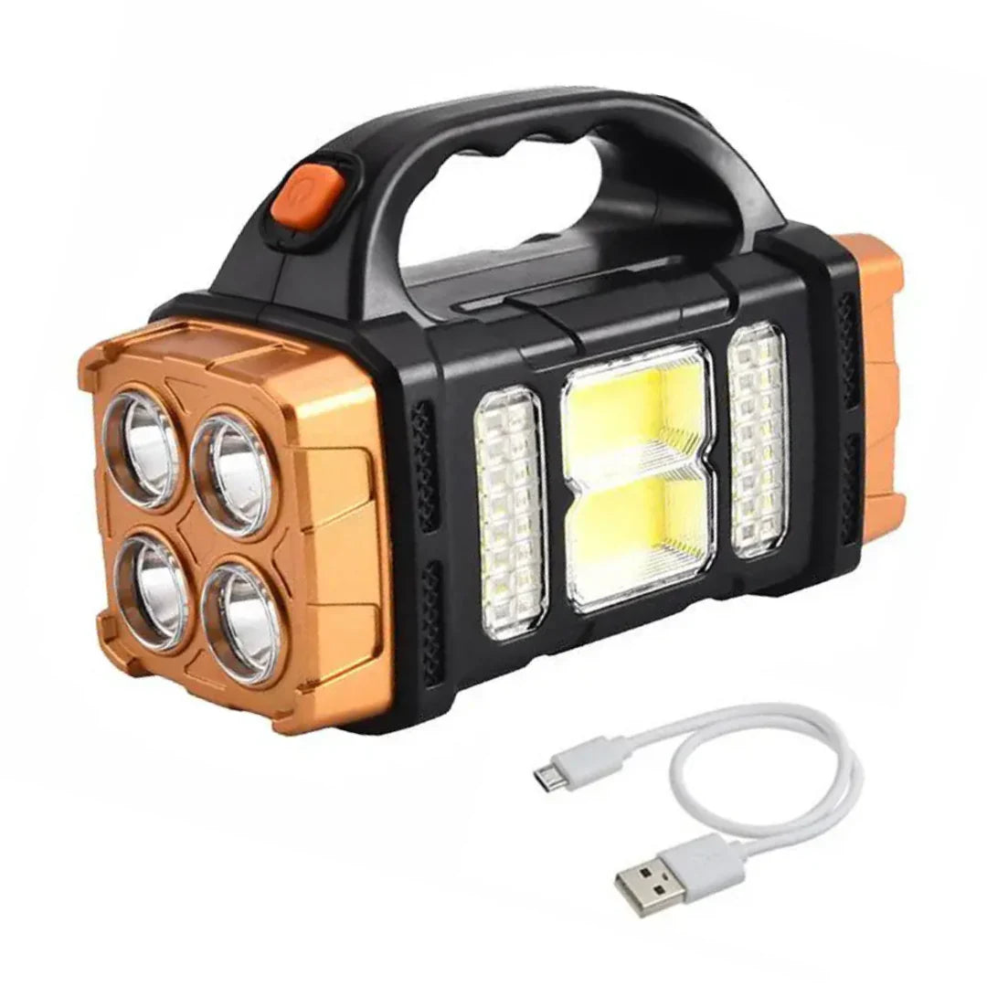 Antorcha De Emergencia 3 En 1 Con Carga Usb Y Asa De Transporte
