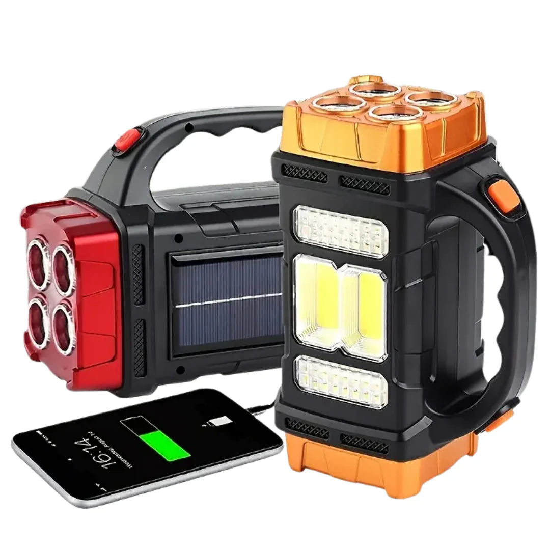 Antorcha De Emergencia 3 En 1 Con Carga Usb Y Asa De Transporte