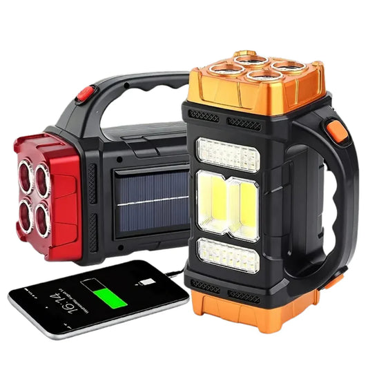 Antorcha De Emergencia 3 En 1 Con Carga Usb Y Asa De Transporte
