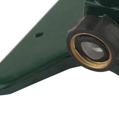 Aspersor De Césped Metálico Giratorio Automático De 360 Grados - Eficaz Cabezal De Riego De Jardín