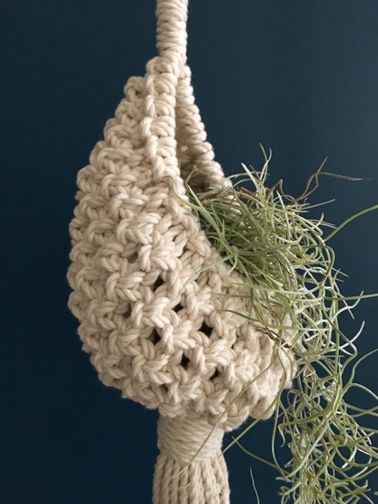 Colgador Para Plantas De Macramé Hecho A Mano - Suspensión Decorativa Para Plantas En Estilo Boho