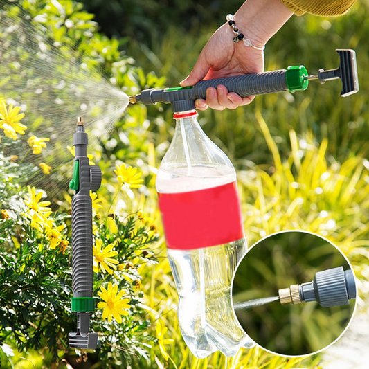 Pulverizador de Jardín de Botella Universal con Boquilla de Alta Presión - para Regar las Plantas y Limpiar