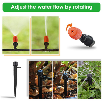 Conjunto De Sistema De Riego Automático - Riego Por Goteo Para Plantas De Jardín