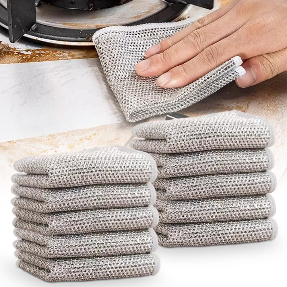 Pañuelo Lavavajillas de Alambre de Plata