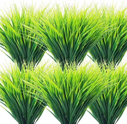 Planta de Hierba de Trigo Artificial Hecha de Plástico - Césped Decorativo para Jardín , Hogar y Uso Al Aire Libre