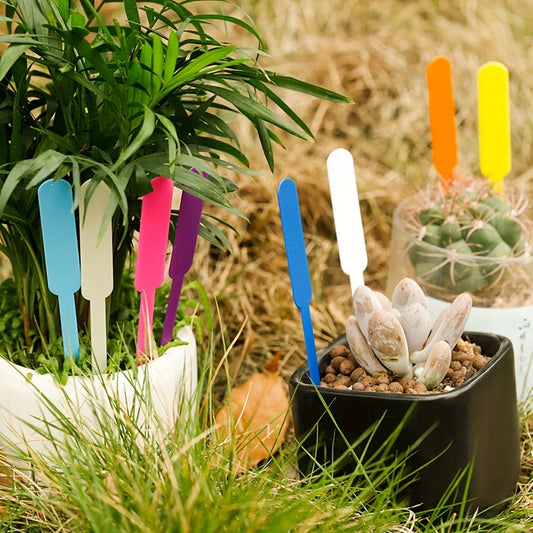 Tacos de Plástico de Colores para Plantas - Resistentes a la Intemperie y Reescribibles