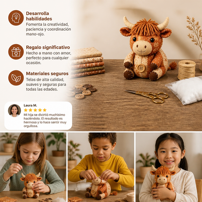 Kit de Costura DIY de Animales – Set de Manualidades para Ornamentos de Tela Hechos a Mano