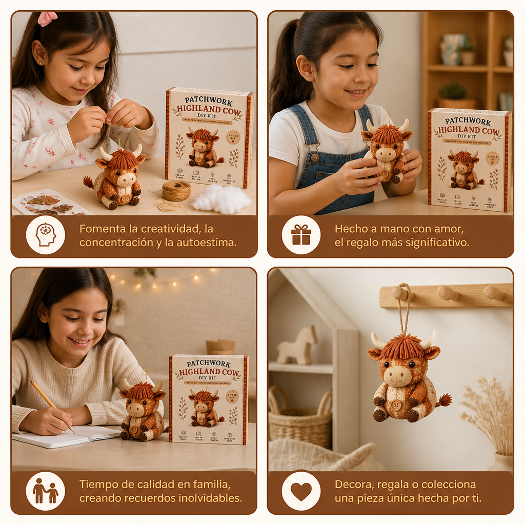 Kit de Costura DIY de Animales – Set de Manualidades para Ornamentos de Tela Hechos a Mano
