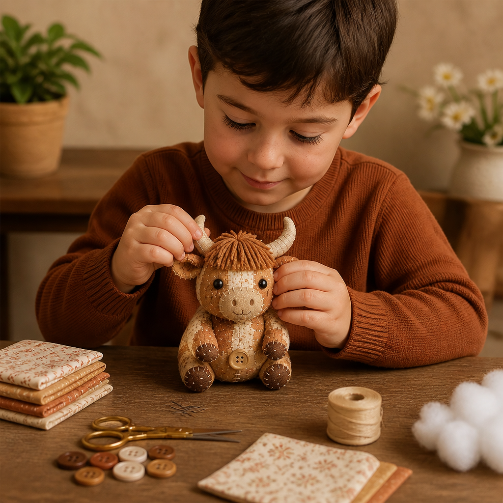 Kit de Costura DIY de Animales – Set de Manualidades para Ornamentos de Tela Hechos a Mano