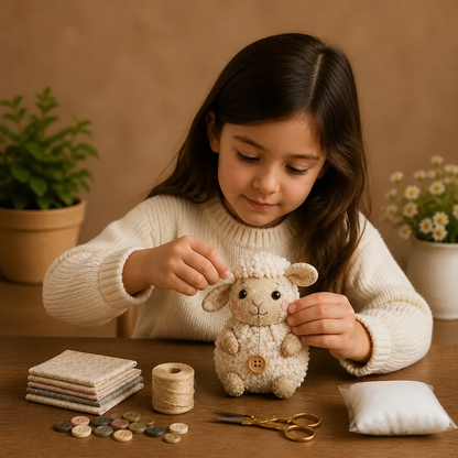 Kit de Costura DIY de Animales – Set de Manualidades para Ornamentos de Tela Hechos a Mano