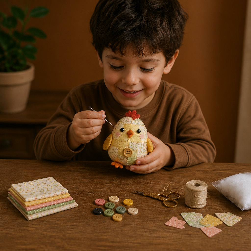 Kit de Costura DIY de Animales – Set de Manualidades para Ornamentos de Tela Hechos a Mano