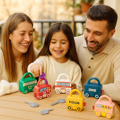 Juguete montessori llave y cerradura – Colores y patrones