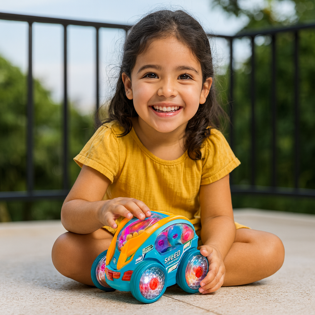 Coche acrobático luminoso