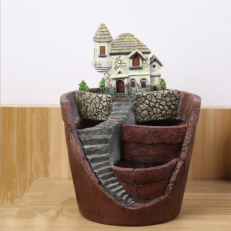 Maceta Decorativa de Plantas Suculentas para Mini Jardín - Maceta Bonsái para Micro Paisaje y Jardín