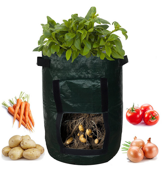 Bolsa de Plantación para Patatas - Reutilizable y con Ventana