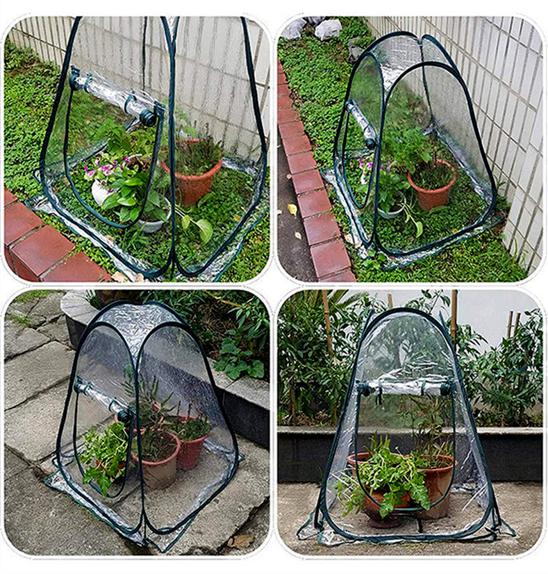 Carpa Protectora Compacta Para Plantas De Jardín - Invernadero Transparente
