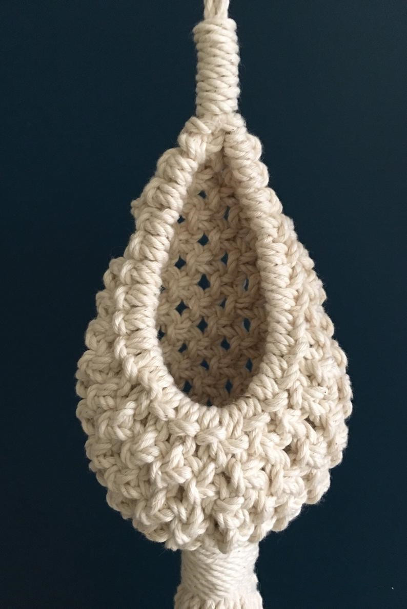 Colgador Para Plantas De Macramé Hecho A Mano - Suspensión Decorativa Para Plantas En Estilo Boho