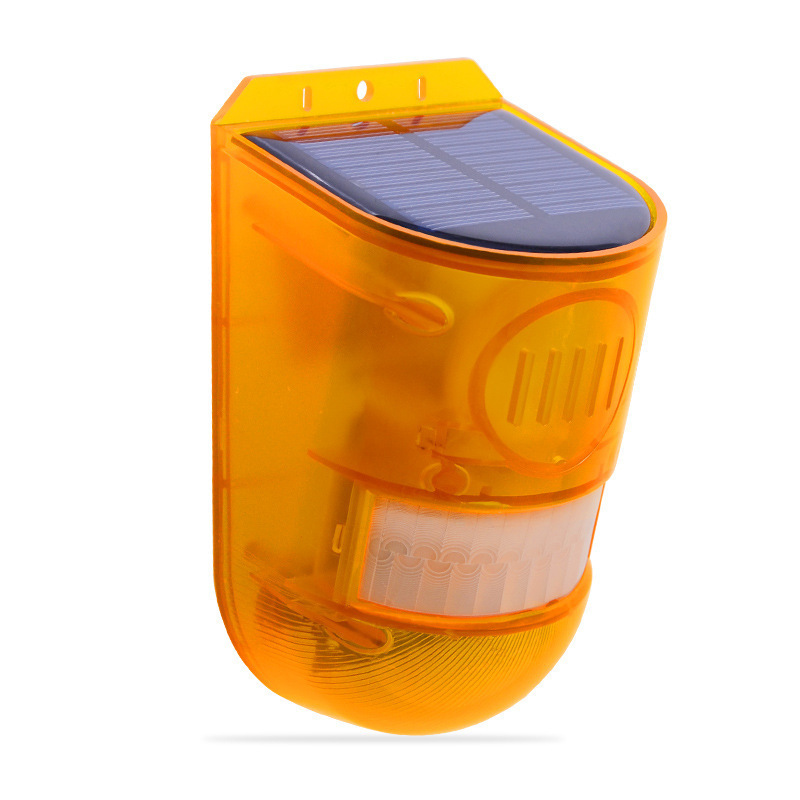 Ahuyentador de Animales Alimentado por Energía Solar con Alarma - Protección Eficaz Contra los Animales