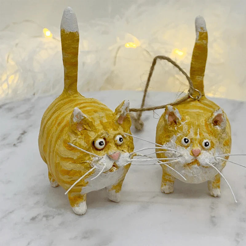 Hecho a Mano , Único Adorno Navideño de Gato