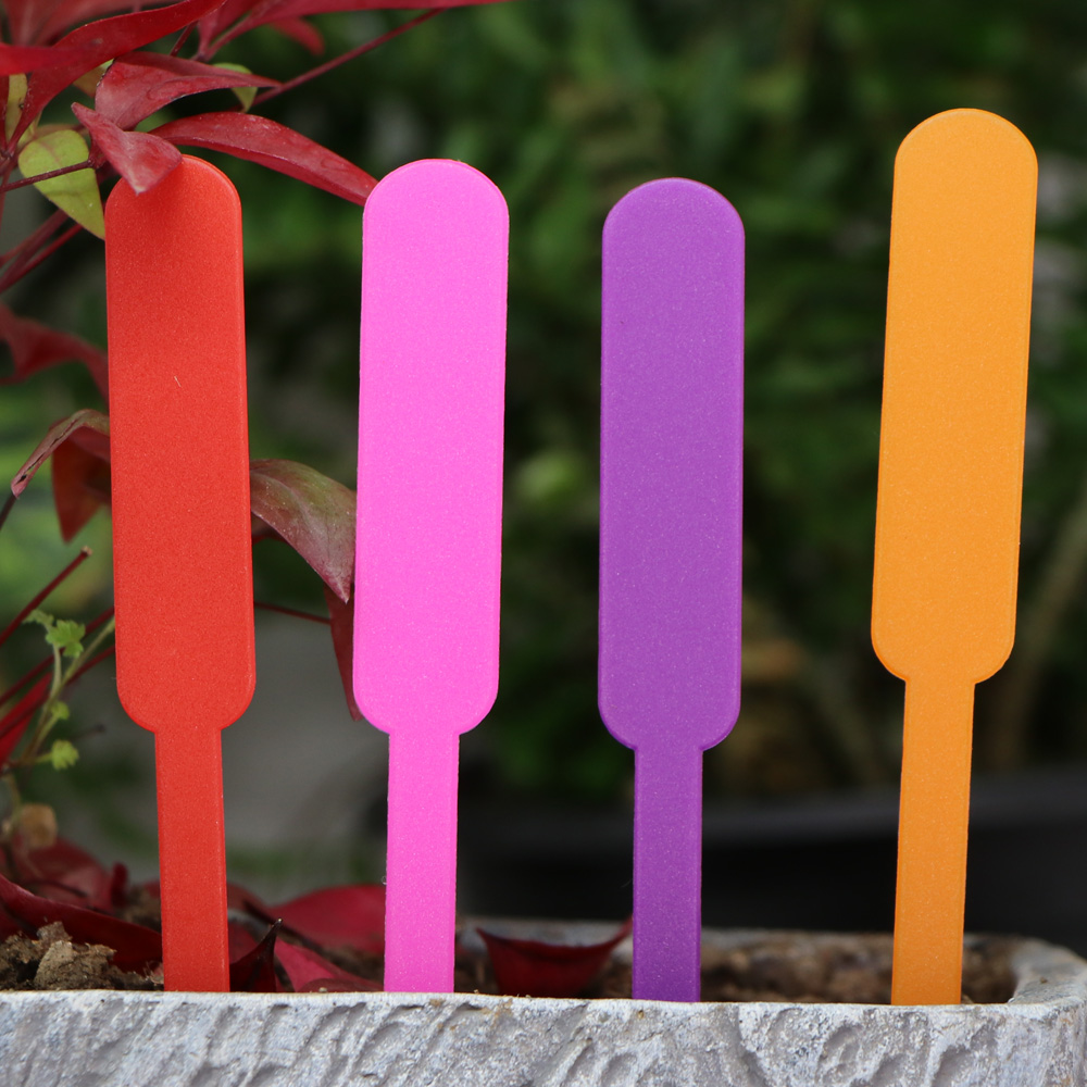 Tacos de Plástico de Colores para Plantas - Resistentes a la Intemperie y Reescribibles
