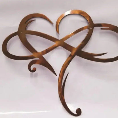 Decoración de Pared de Hierro con Corazón Infinito