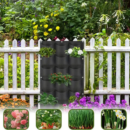 Bolsa para Plantas de Fieltro para Montaje Vertical en la Pared - Bolsa para Plantas Tridimensional de Tejido No Tejido