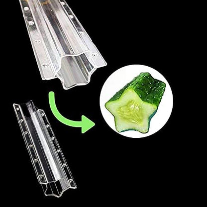 Molde De Verduras En Forma De Estrella Para Pepinos - Carril De Moldeo Creativo Para Frutas Y Verduras