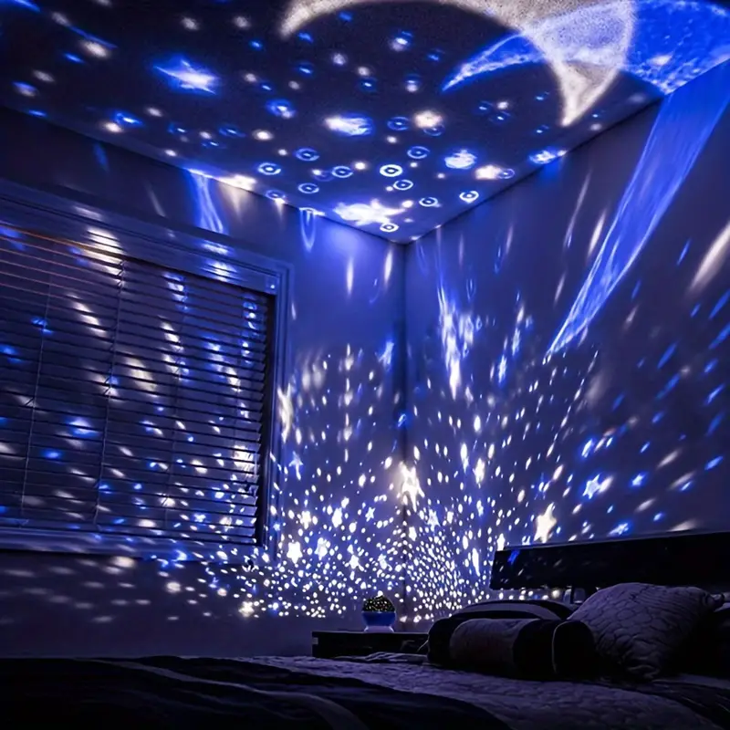 Globo de Luz Nocturna Relajante con Proyección de Estrellas