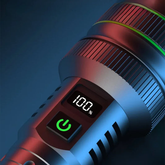 Antorcha LED Extremadamente Brillante Y Ampliable Con Función De Banco De Energía Para Aventuras Al Aire Libre