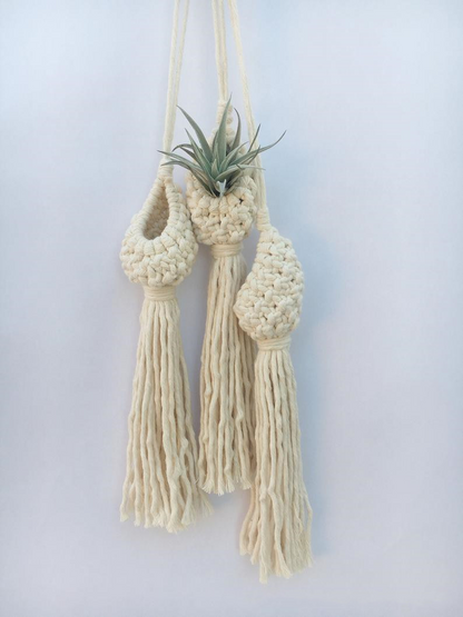 Colgador Para Plantas De Macramé Hecho A Mano - Suspensión Decorativa Para Plantas En Estilo Boho