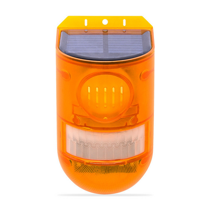Ahuyentador de Animales Alimentado por Energía Solar con Alarma - Protección Eficaz Contra los Animales