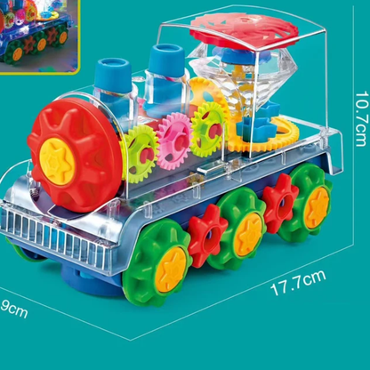 Locomotora musical danzante y luminosa