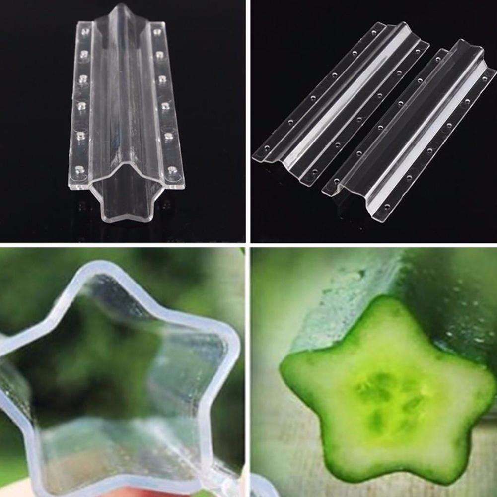 Molde De Verduras En Forma De Estrella Para Pepinos - Carril De Moldeo Creativo Para Frutas Y Verduras