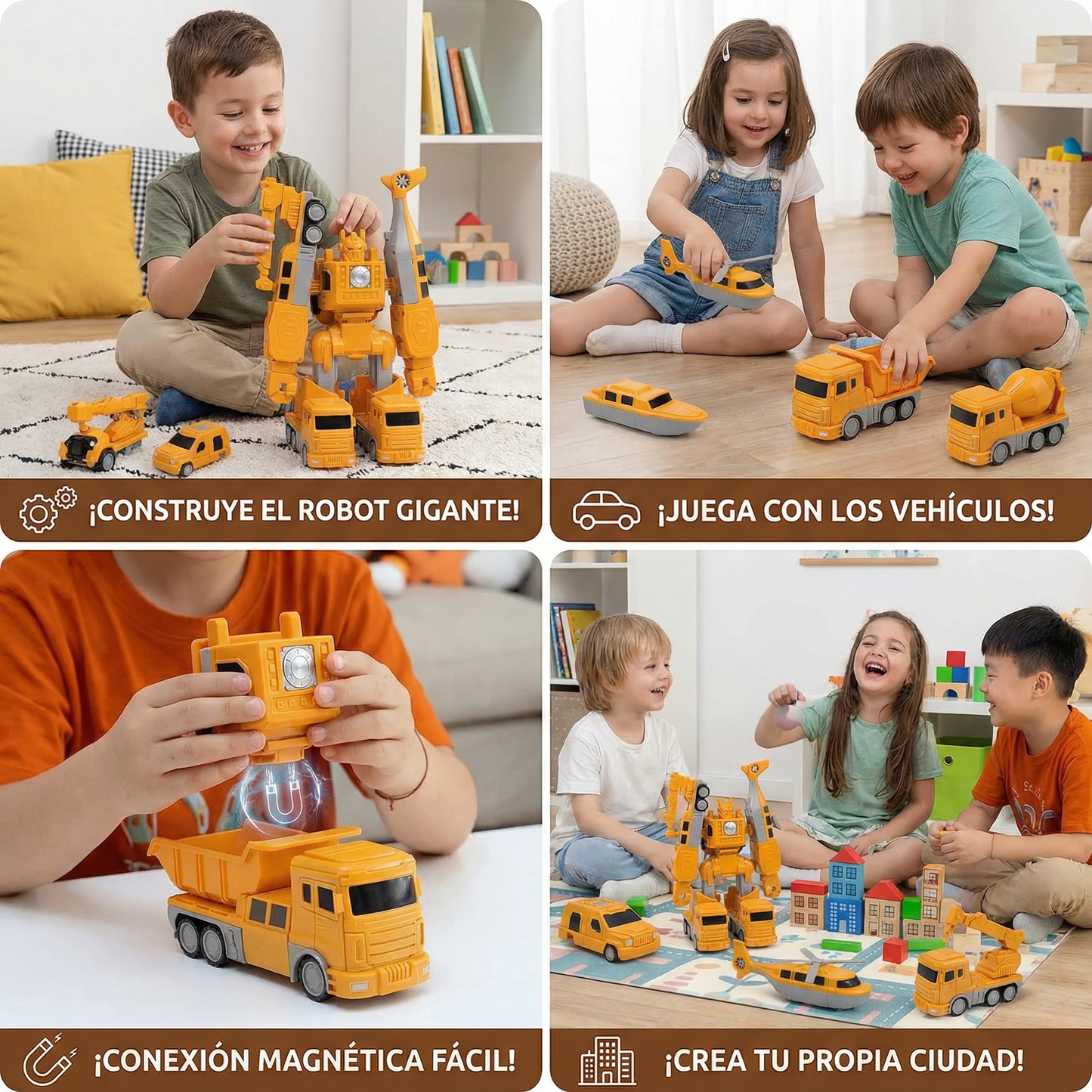 Vehículos magnéticos transformables