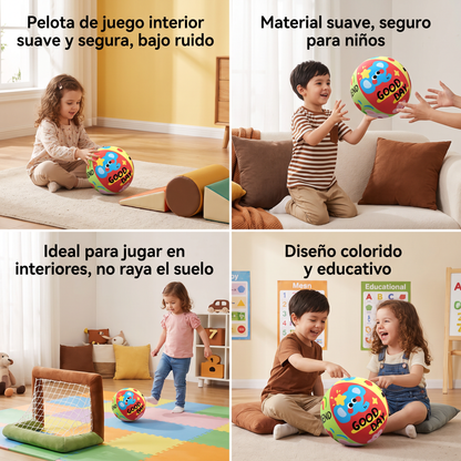 Pelota de juego interior suave y segura con bajo ruido para niños