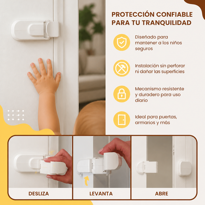 Bloqueo de Seguridad para Puertas para Niños Sin Perforar