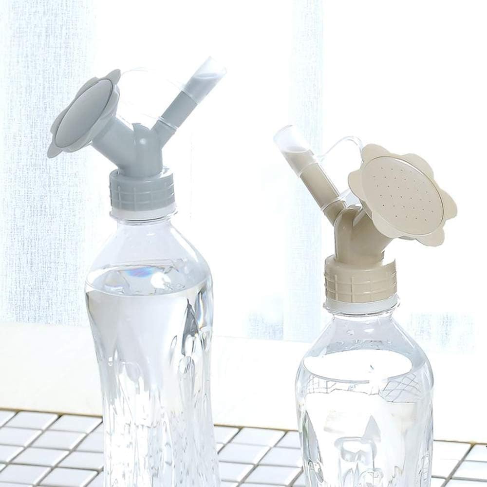 Boquilla Pulverizadora de Botella con Doble Tapón 2 en 1 - Mini Cabezal Pulverizador para Riego de Jardines