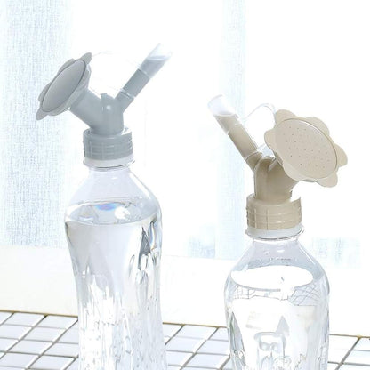 Boquilla Pulverizadora de Botella con Doble Tapón 2 en 1 - Mini Cabezal Pulverizador para Riego de Jardines