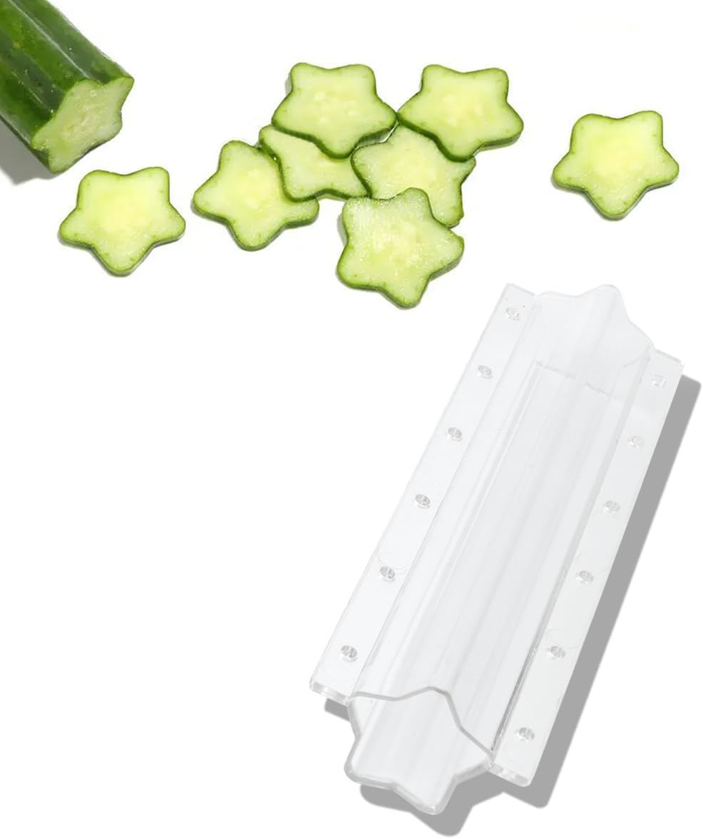 Molde De Verduras En Forma De Estrella Para Pepinos - Carril De Moldeo Creativo Para Frutas Y Verduras