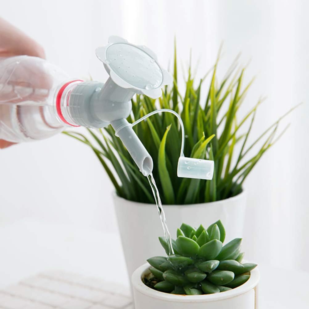Boquilla Pulverizadora de Botella con Doble Tapón 2 en 1 - Mini Cabezal Pulverizador para Riego de Jardines