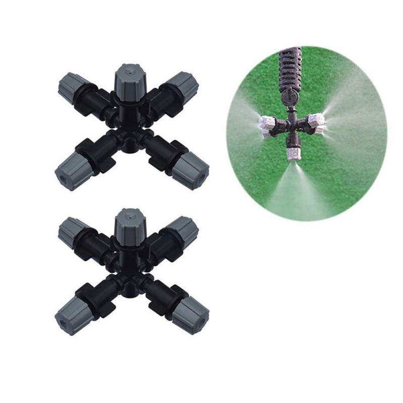 Boquilla Pulverizadora Giratoria Con Múltiples Cabezales De Pulverización - Riego Ajustable Para Plantas De Jardín Riega Las Plantas De Tu Jardín De Forma Natural