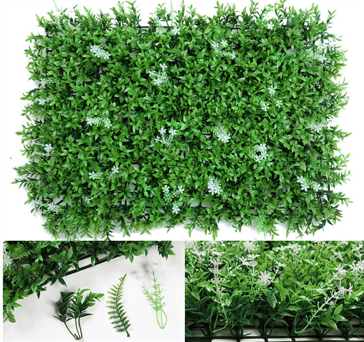 Estera de Planta Artificial - Decoración de Pared Verde para Fondos Creativos