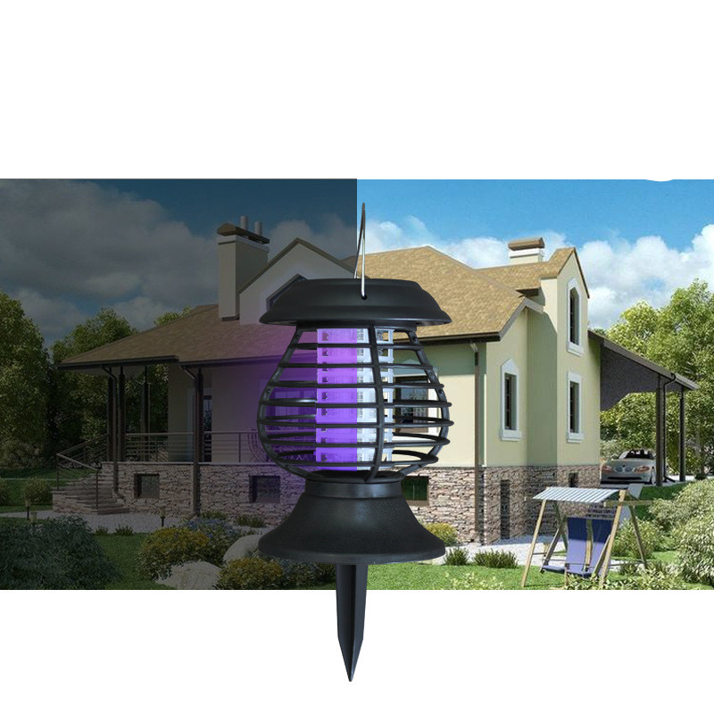 Lámpara Solar Repelente de Insectos con Luz Led - Eficaz Control de Mosquitos para el Jardín