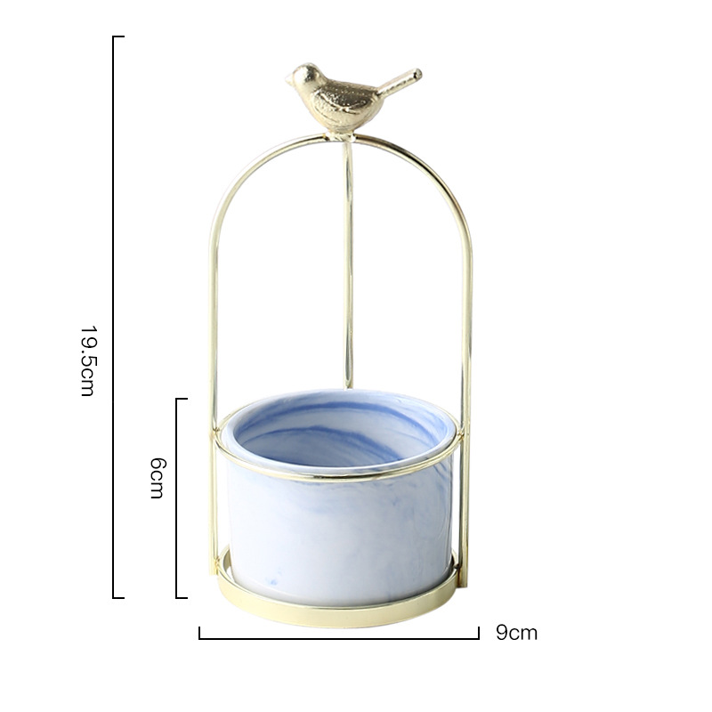 Maceta De Flores Con Diseño De Pájaro Para Una Decoración Con Estilo