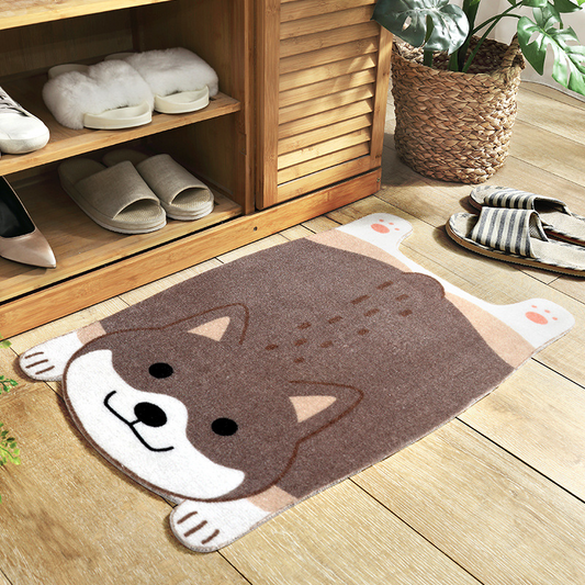 Linda Alfombrilla Antideslizante De Animales - Diseño De Mascotas Para La Cocina , El Baño Y El Pasillo